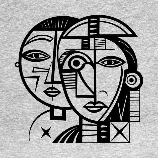 Cubist Woman by n23tees